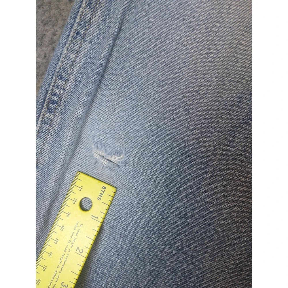 Wrangler Authentics Mens Light Wash Straight Leg Denim Jeans 34x33 96501DS Blue